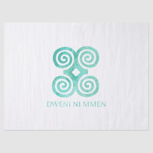 Papier Mousseline Symbole d'Andika pour l'humilité Dweni Ni Mmen (Recto)