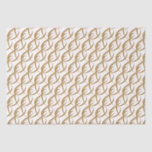 Papier Mousseline Symbole de bascule doré Mariage personnalisé
