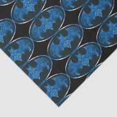 Papier Mousseline Symbole de chauve-souris à fumée bleue (Détail)