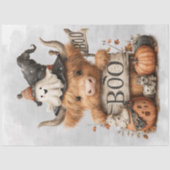 Papier Mousseline Symbole de la bole de vache Halloween Highland (Recto)