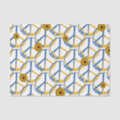 Papier Mousseline SYMBOLE DE PAIX ukrainienne PARCS Tournesols Ukrai (Recto)