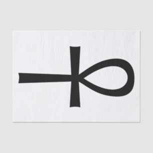 Papier Mousseline Symbole de vie égyptien d'Ankh