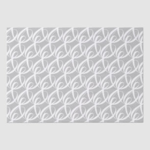 Papier Mousseline Symbole fantaisiste de l'unité blanche sur noces d