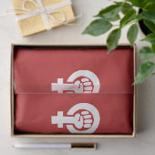 Papier Mousseline Symbole féministe (Cadeau)