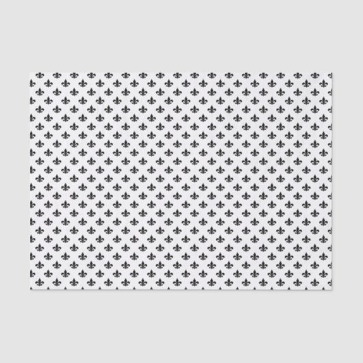 Papier Mousseline Symbole Fleur De Lis Motif (Recto)