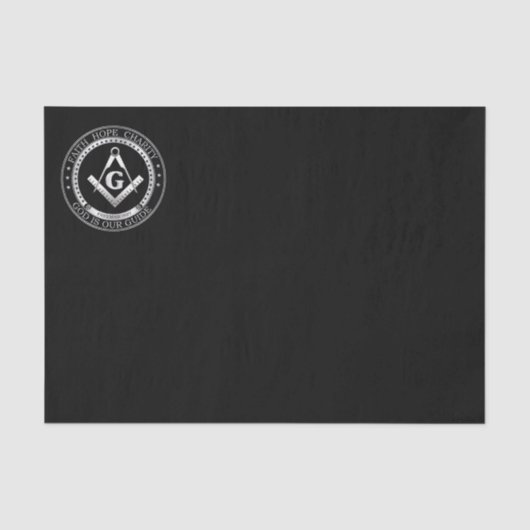 Papier Mousseline Symbole franc-maçonnerie (Recto)
