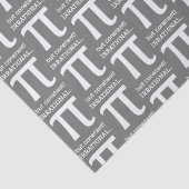 Papier Mousseline Symbole Pi Personnalisé, Math Lover (Détail)