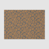 Papier Mousseline Symboles Bitcoin Orange et Gris (Recto)