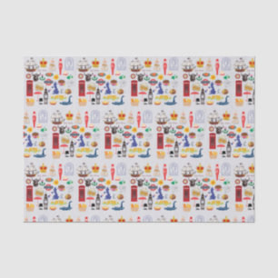 Papier Mousseline Symboles britanniques