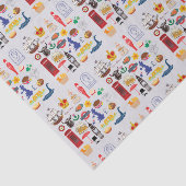 Papier Mousseline Symboles britanniques (Détail)