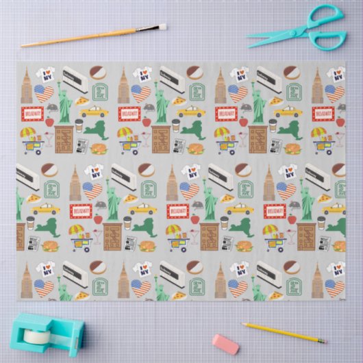 Papier Mousseline Symboles de New York (Artisanat)