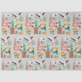 Papier Mousseline Symboles de New York (Recto)