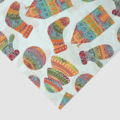 Papier Mousseline Symboles de Noël colorés Illustration Motif (Détail)