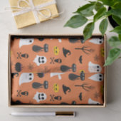 Papier Mousseline Symboles Halloween éffrayant couleurs classiques m (Cadeau)