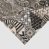 Papier Mousseline Symboles historiques anciens Style de tatouage (Détail)