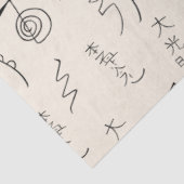 Papier Mousseline Symboles Reiki Motif - Reiki Tissus papier (Détail)