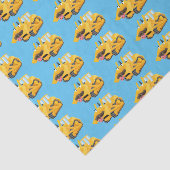 Papier Mousseline Sympa joli caractère de dessin animé au bulldozer  (Détail)