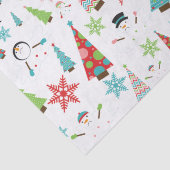 Papier Mousseline Sympa Melting Snowman Funky Christmas Trees (Détail)