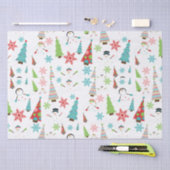 Papier Mousseline Sympa Melting Snowman Funky Christmas Trees (Artisanat)