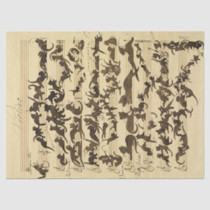 Papier Mousseline Symphonie de chat par Moritz von Schwind