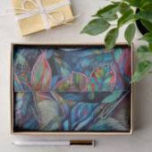 Papier Mousseline Tabby Chat Abstrait coloré (Cadeau)