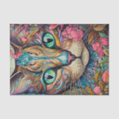 Papier Mousseline Tabby Chat Abstrait moderne (Recto)