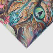 Papier Mousseline Tabby Chat Abstrait moderne (Détail)
