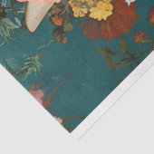 Papier Mousseline Tabby Floral Victorien Chat Robe Découpage (Détail)