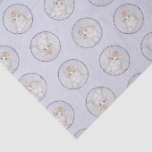 Papier Mousseline Tabby Kitten Orange Peinture Cute Art Original (Détail)