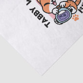 Papier Mousseline Tabby Witch Brew – Cute Halloween Cat Design (Détail)