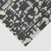 Papier Mousseline Tableau alphabétique de Norman Wyatt (Détail)