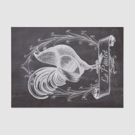 Papier Mousseline tableau chic rustique (Recto)