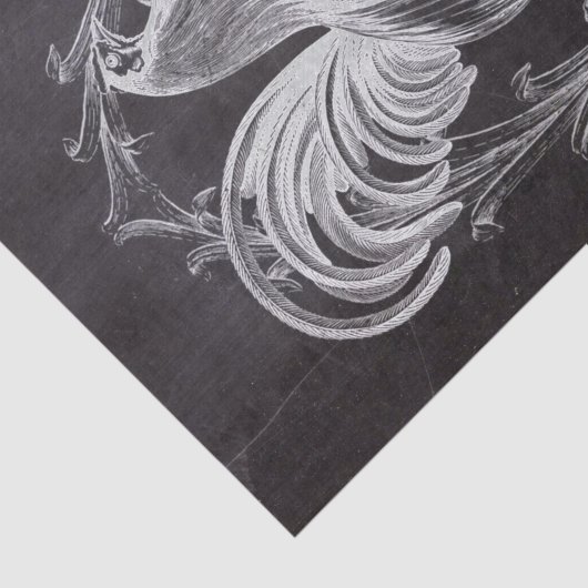 Papier Mousseline tableau chic rustique (Détail)