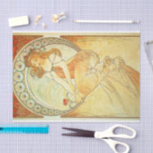 Papier Mousseline Tableau d'Alphonse Mucha (Artisanat)