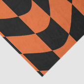 Papier Mousseline Tableau de contrôle orange et noir dépoli (Détail)