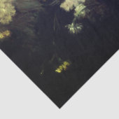 Papier Mousseline Tableau de jardin rose par découpage (Détail)