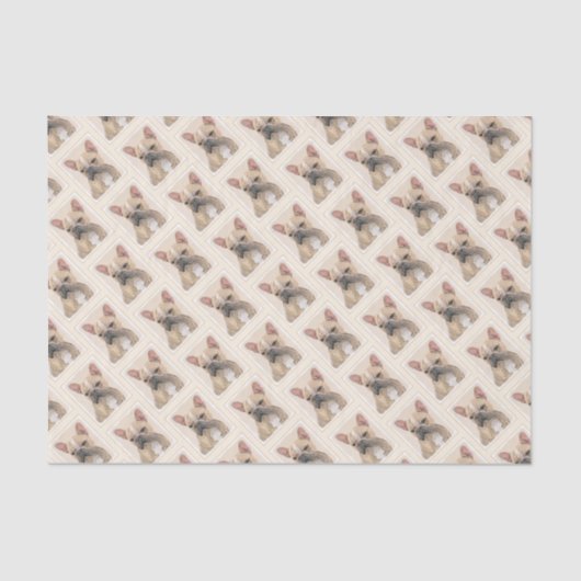 Papier Mousseline Tableau Français Bulldog (Sable) - Joli Original D (Recto)