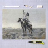 Papier Mousseline Tableau occidental "Guerre" de Charles M Russell (Artisanat)