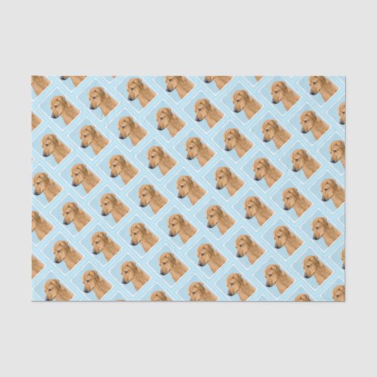 Papier Mousseline Tableau Rhodesian Ridgeback - Art Chien original (Recto)