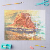 Papier Mousseline Tableau vintage de Haystack Rock (Artisanat)