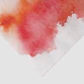 Papier Mousseline Tache rouge, peint à la main abstrait d'aquarelle (Détail)