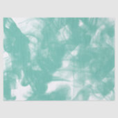 Papier Mousseline Taches d'aquamarine sur découpage blanc (Recto)