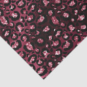 Papier Mousseline Taches de léopard pailletées de strass glamour Bou (Détail)