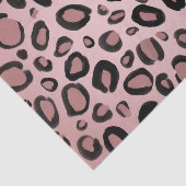 Papier Mousseline Taches imprimées léopard guépard peintes en rose e (Détail)