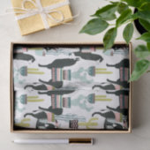 Papier Mousseline Taco à propos d'amour | Motif Llama & Donkey (Cadeau)