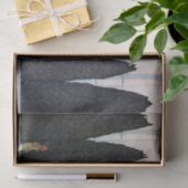 Papier Mousseline Taj Mahal, Hiroshi Yoshida, coupe de bois (Cadeau)