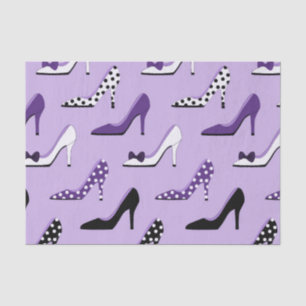 Papier Mousseline Talons violets à la mode