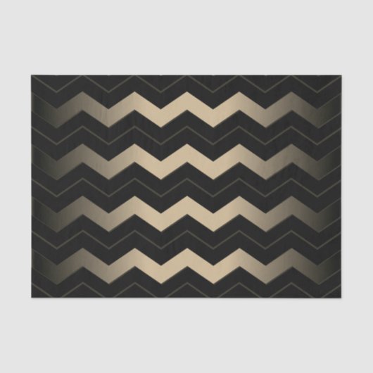 Papier Mousseline Tan et Zigzag noir (Recto)