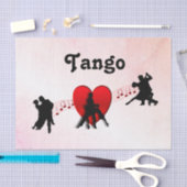 Papier Mousseline Tango Dances I Heart New Twist Design (Artisanat)