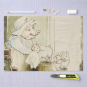 Papier Mousseline Tante Pettitoe et Trois Piglets de Beatrix Potter (Artisanat)